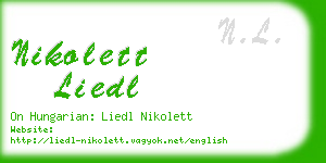 nikolett liedl business card